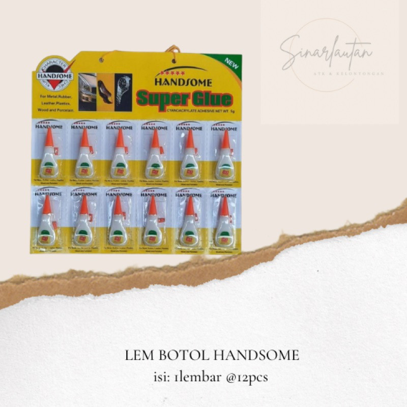 

LEM BOTOL HANDSOME / SUPER GLUE