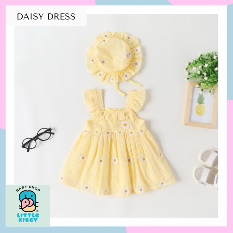 BN29SD LITTLE KIBBY | DAISY DRESS | GAUN BAYI | DRESS ANAK | DRESS BAYI | BAJU ANAK IMPORT | BAJU BA