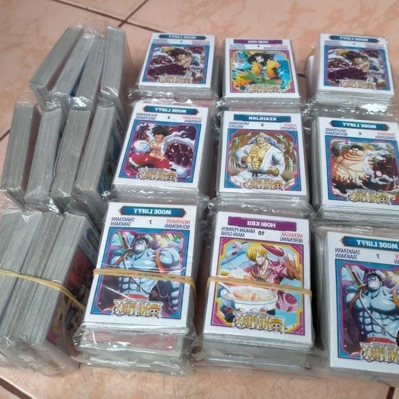 COD Murah 320 lembar Mainan Kartu Kwartet 4,5x6,5cm JUMBO / Mainan kartu teplek Mainan jadul era 90a