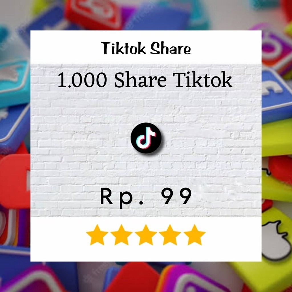 

[GARANSI] Share TlKTOK Permanen Non Drop High Quality
