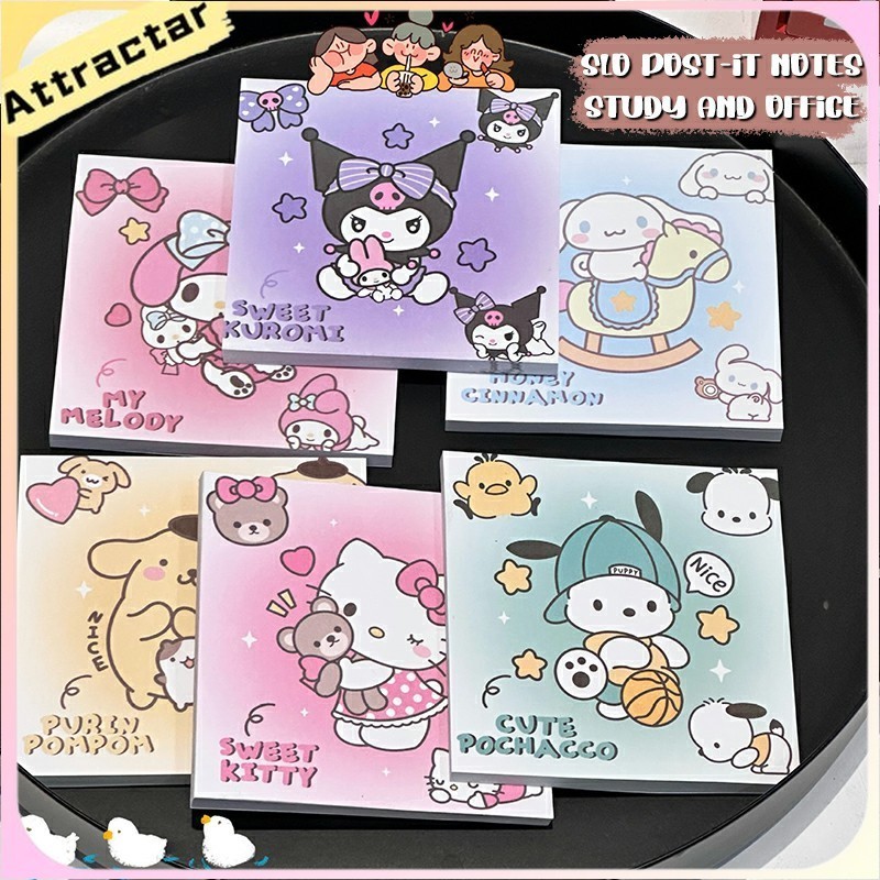 

Sanrio Sticky Note Learning Office T-time Sticker Pesan Kertas Catatan Perekat Diri
