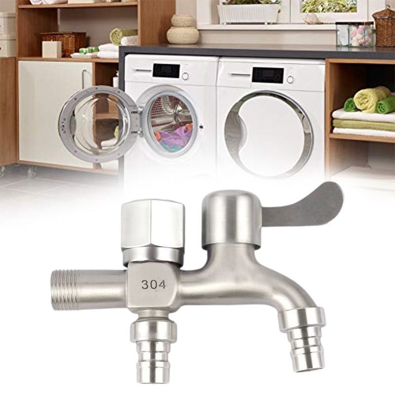 Kran Cabang Shower Mesin Cuci SUS 304 - Keran Shower/Keran Kontrol Ganda Keran Kolam Pel Mesin Cuci 