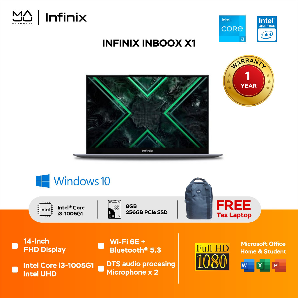 Laptop Infinix Inbook X1/14/I3-1005G1/8/256