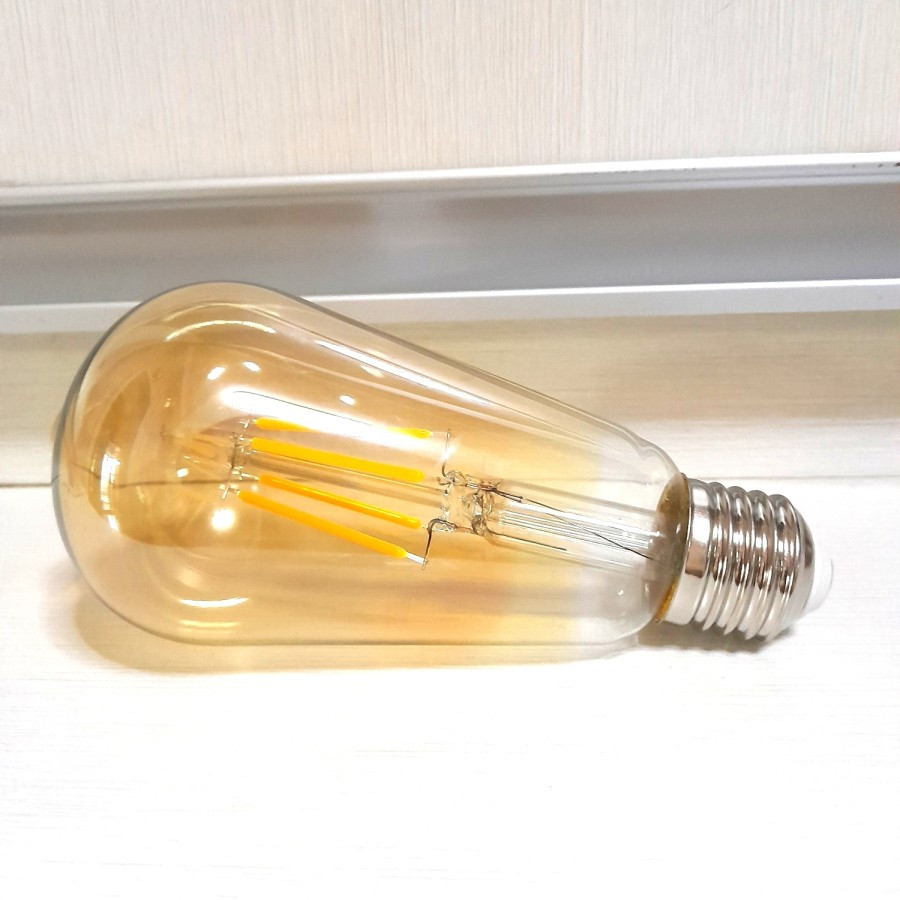 LAMPU LED FILAMEN LONJONG 4 watt Bulb edison  / lampu cafe ST6A-4WATT
