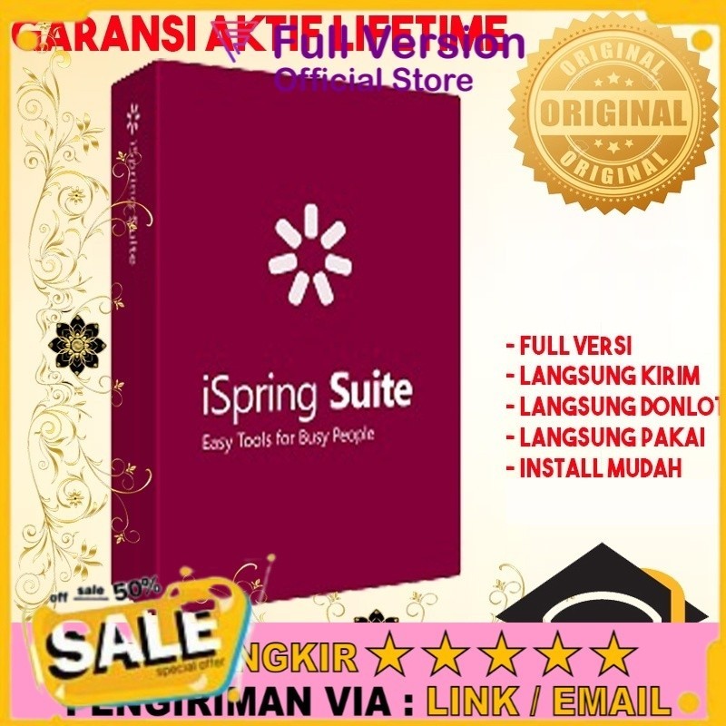 Beli 2 Gratis 1 [FULL VERSION] iSpring Suite  10 Software -  Full Premium