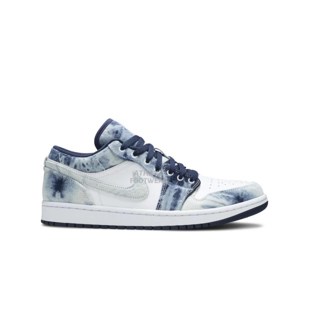 Nike Air Jordan 1 Low Washed Denim 100% Original