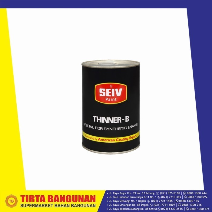 promo ✨ -SEIV THINNER B 1 LITER / PENGENCER CAT SYNTHETIC