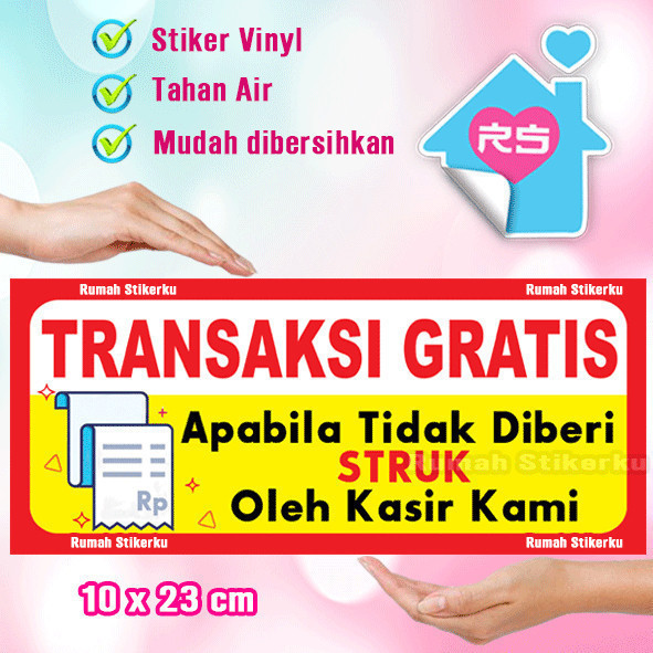

Stiker Transaksi Gratis