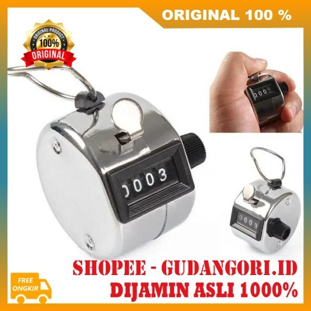 Alat Zikir Jari Alat Penghitung Zikir Manual Alat Hitung Cepat Manual Tasbih Manual Stainless ORIGIN