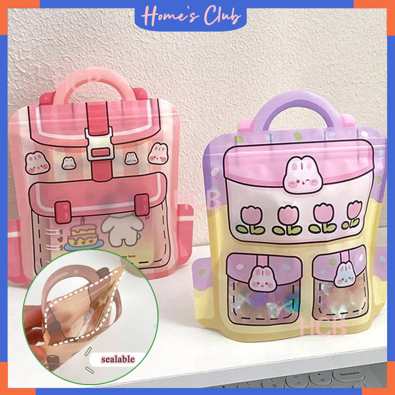 

HCB Kantong Plastik Souvenir Aksesoris Zipper Lock / Birthday Packaging Goodie Bag / Tahun Hampers Bingkisan Kado Souvenir