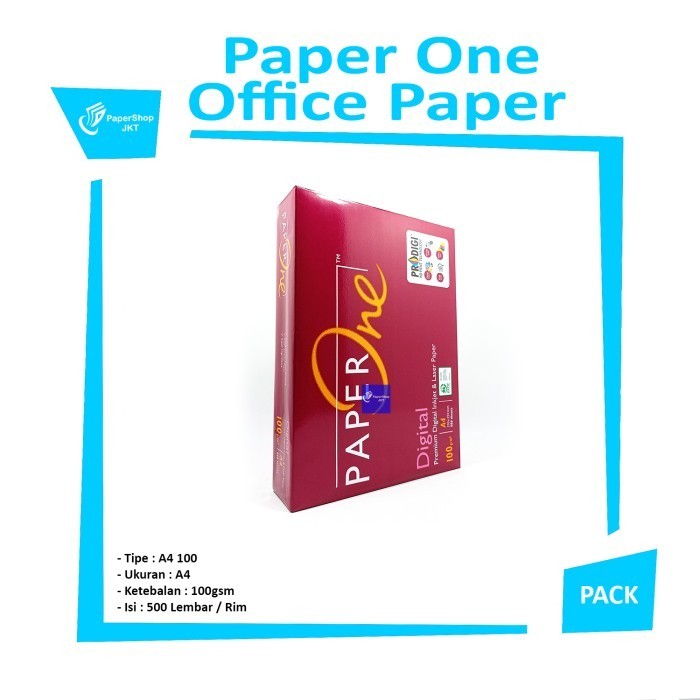 

promo ✨ -Kertas Fotocopy A4 100 Gram Paper One