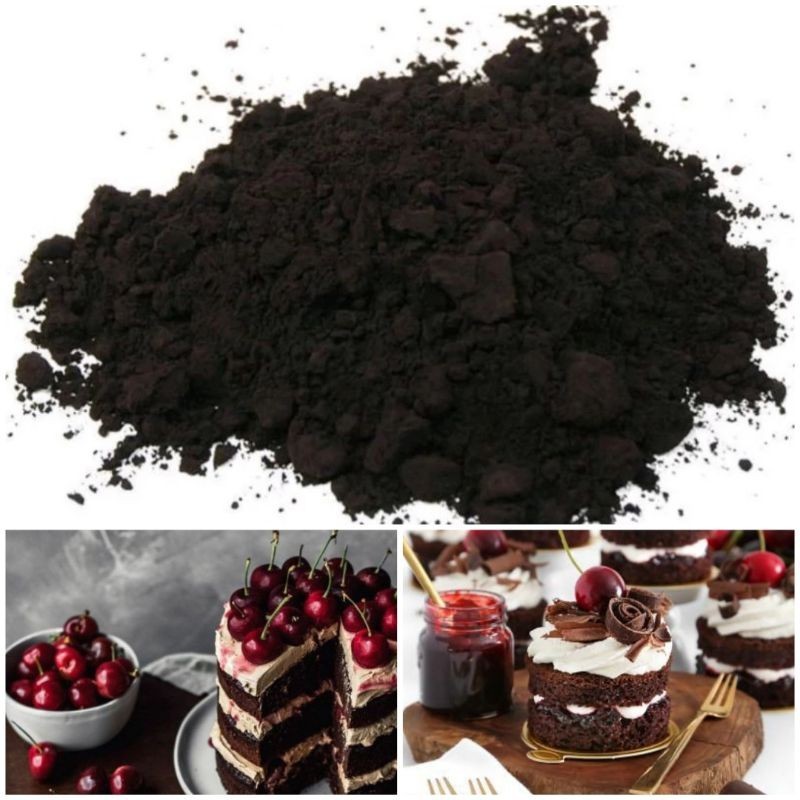 

[Berkah Baking] Bubuk Black forest Hitam Toping Kue Repack 100g