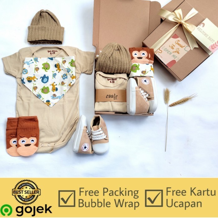 

Hampers Baby Boy Gift Set Parcel Kado Bayi Laki Laki Premium - Set Baby Coksu