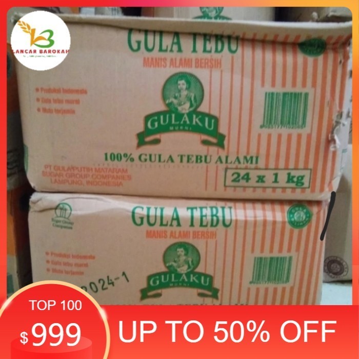 LBJ Gulaku Gula pasir 1kg 1dus isi 24 pcs