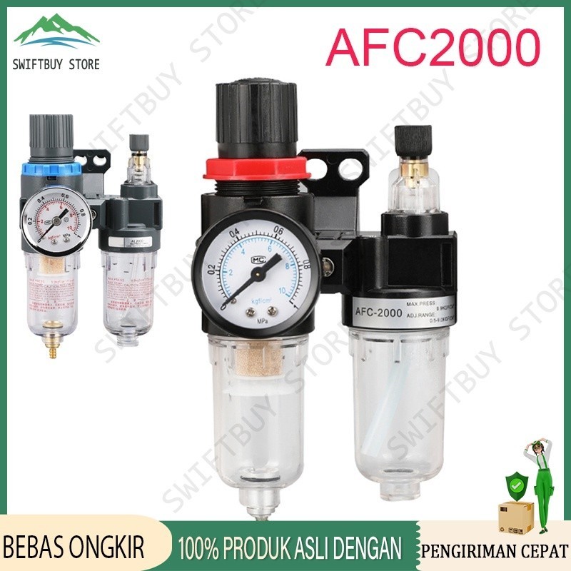 AFC2000 filter kompresor angin/Air filter regulator atau saringan kompresor double afc2000/Air Filte