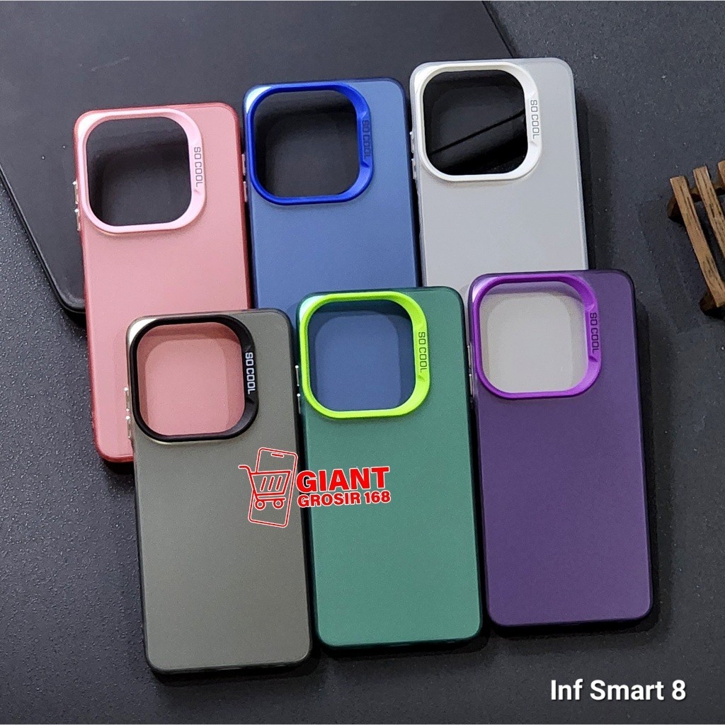 Case IMD Color Plate Hologram Case Infinix Smart 8 Infinix Smart 8 Pro Infinix Hot 40I -BS