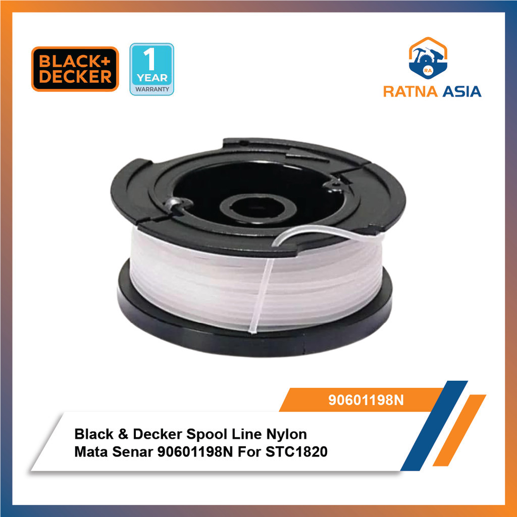Black & Decker Spool Line Nylon Mata Senar 90601198N untuk mesin Black & Decker STC1820EPCF-B1