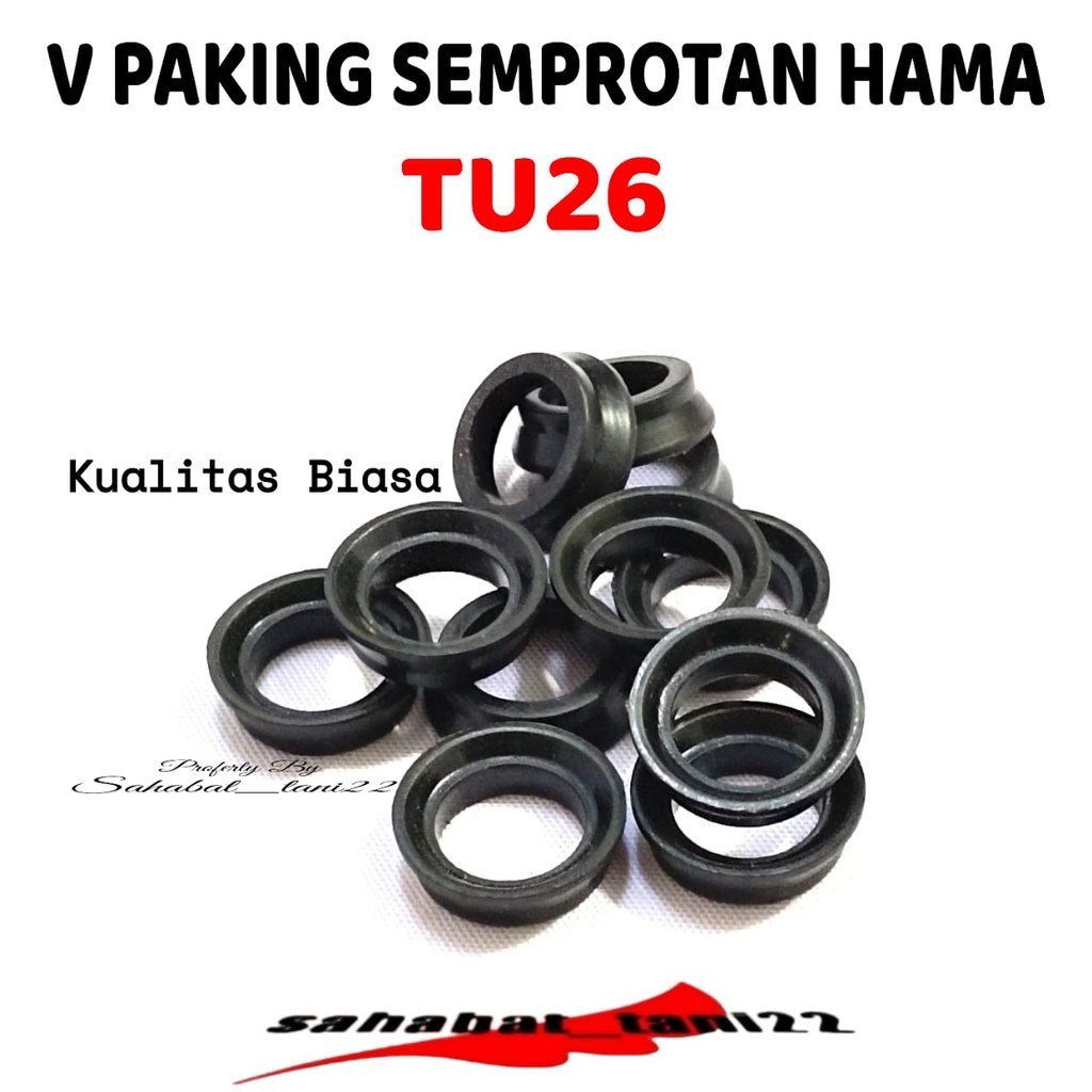 Karet Sil Plunger Piston Mesin Sprayer Semprot Pompa hama tu26 tnk777 767 V paking water Seal pump