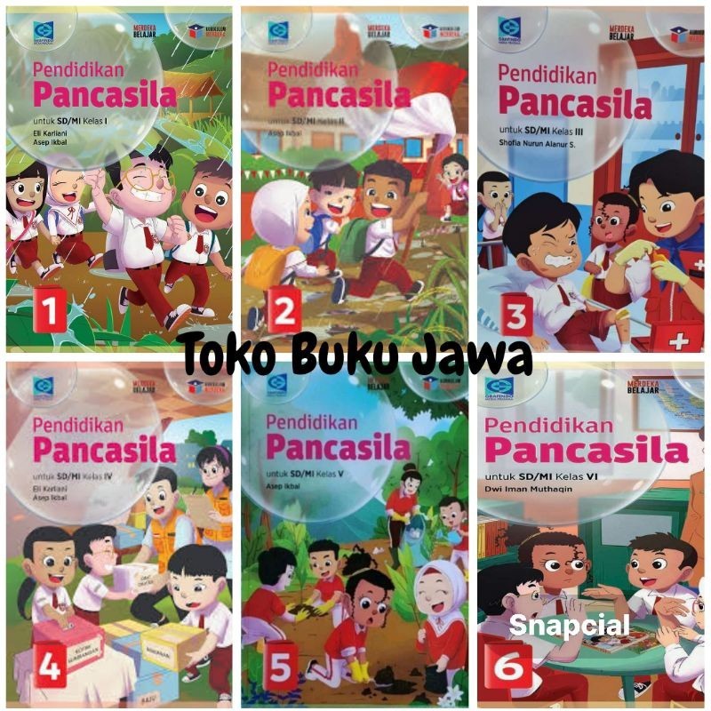 OBRAL Buku SD Pendidikan Pancasila Kelas 1 2 3 4 5 6 Grafindo Kurikulum Merdeka