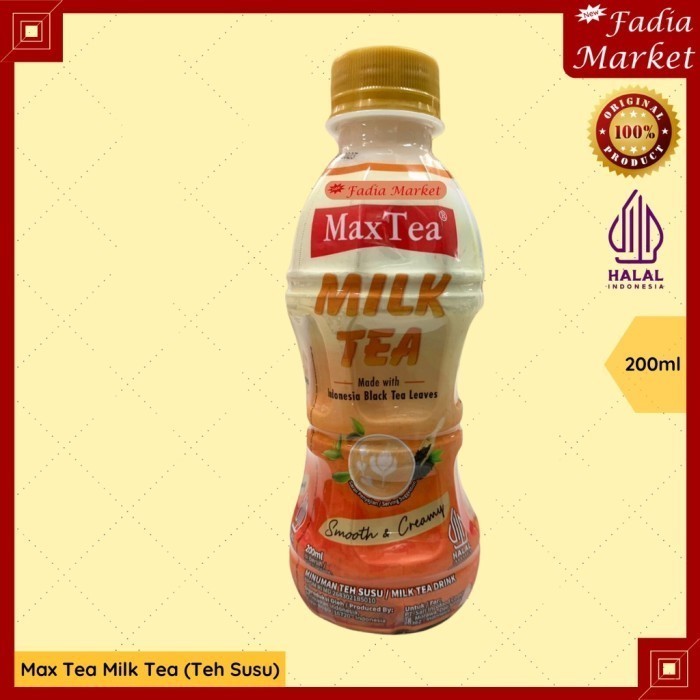

Max Tea Milk Tea Teh Tarik Susu Siap Minum 200ml - TTA