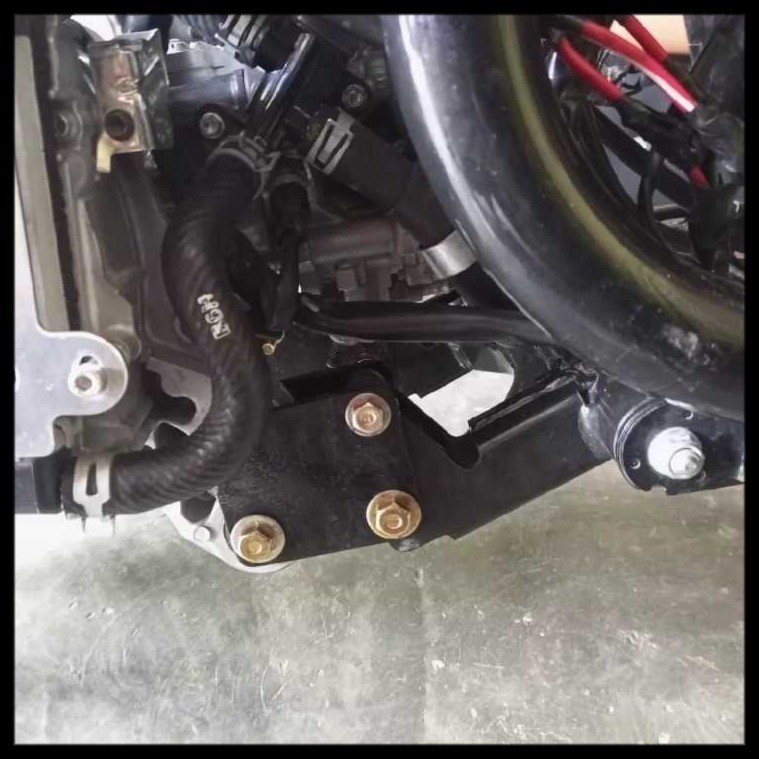 Breket plat mounting AEROX NEW 6 cm Plat TEBAL 6 mm