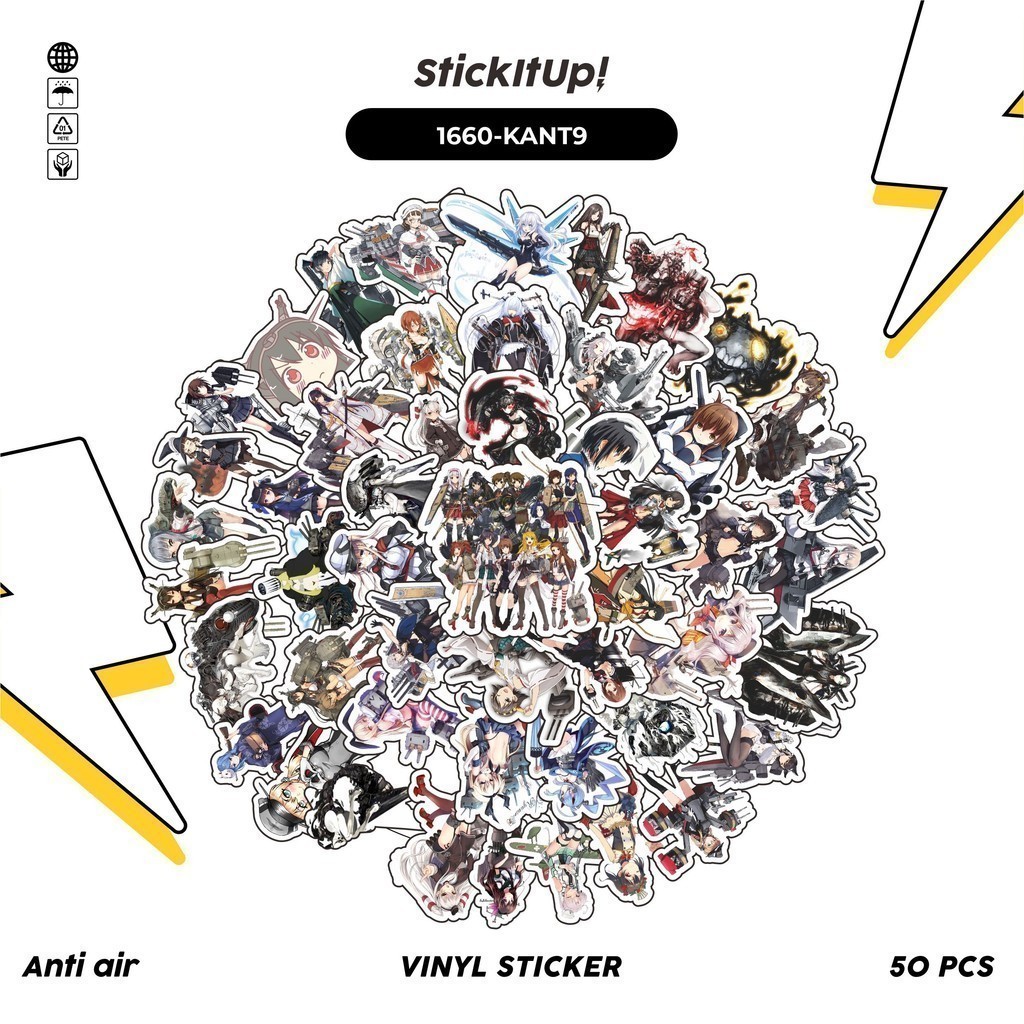 

COD✨ 100 Pcs Stiker KANTAI COLLECTION CHARACTER 09 Lucu Anti Air Untuk Dekorasi Notebook Sepeda Skateboard Handphone DIY