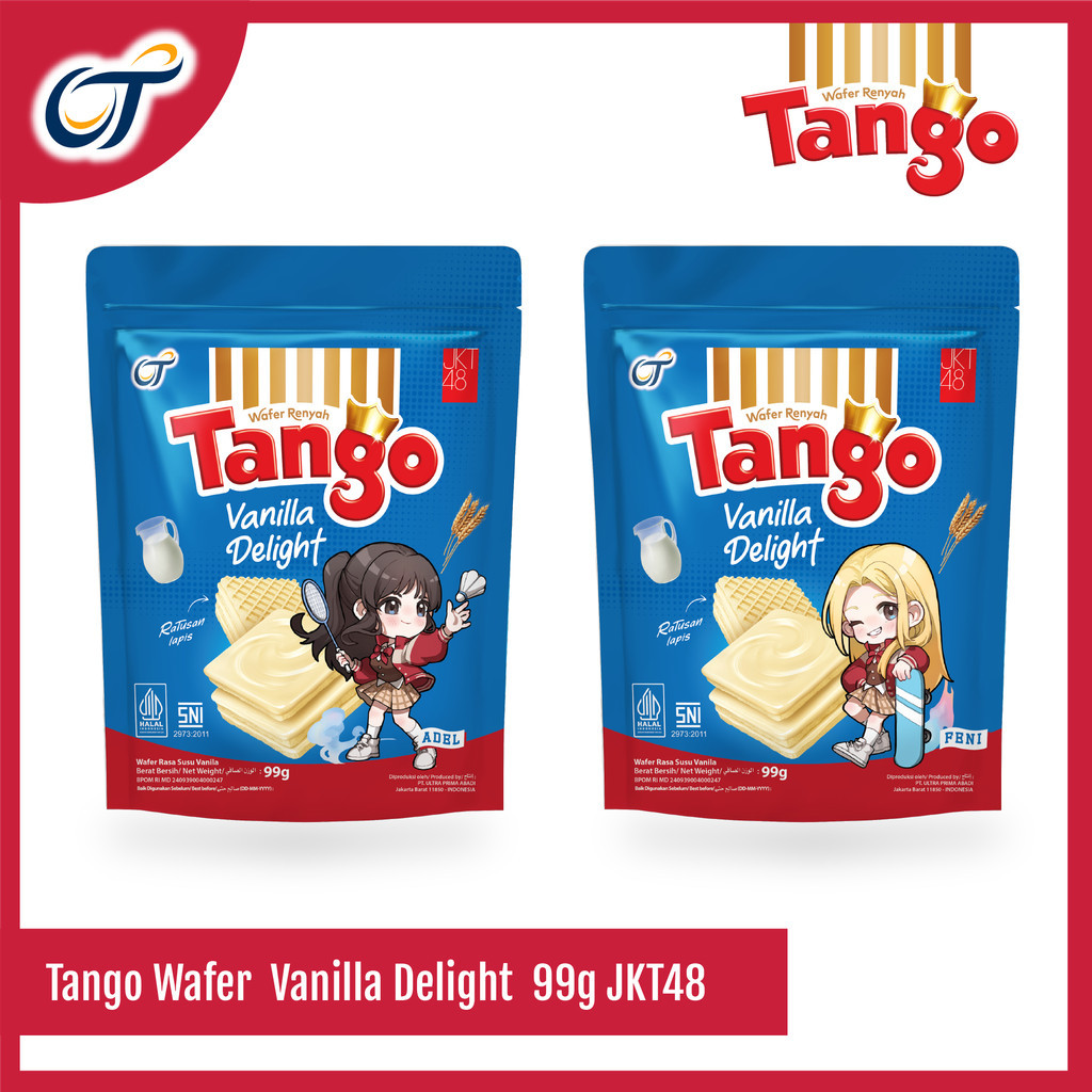 

Tango Wafer Pouch Vanilla Delight 99GR EXCLUSIVE JKT48 - [Isi 2 Pcs]