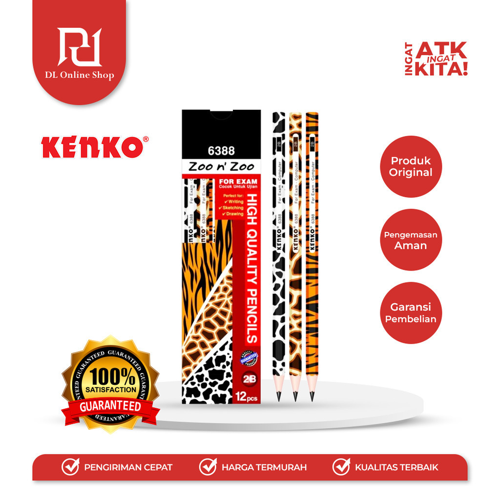 

KENKO PENSIL 2B-6388 ZOO N ZOO (1LSN/ 12PCS)