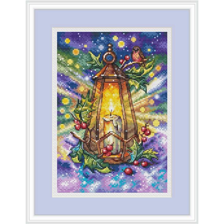 Cross Stitch Painting Kits for Home Decoration, Four Seasons Lantern, Cross Stitch Craft, 25-33, Win