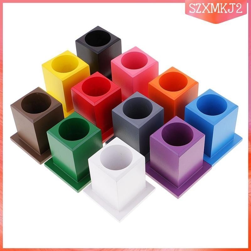 

[Mainan Anak Balita Berkembang Dini Hadiah Tempat Pensil Warna Montessori 11