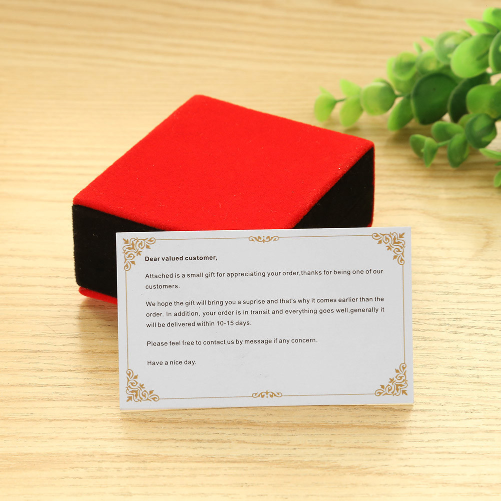 

Customer Gift Card Fashion Appreciation Postcard Exquisite Art Crafts Elegant Multi-function Creative Packaging Decoration