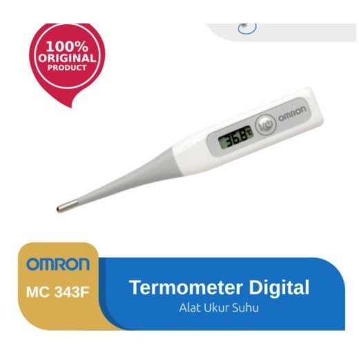 Omron MC-343F / MC 343F / MC343 / MC 343 Termometer ujung Fleksibel / Termometer Ketiak