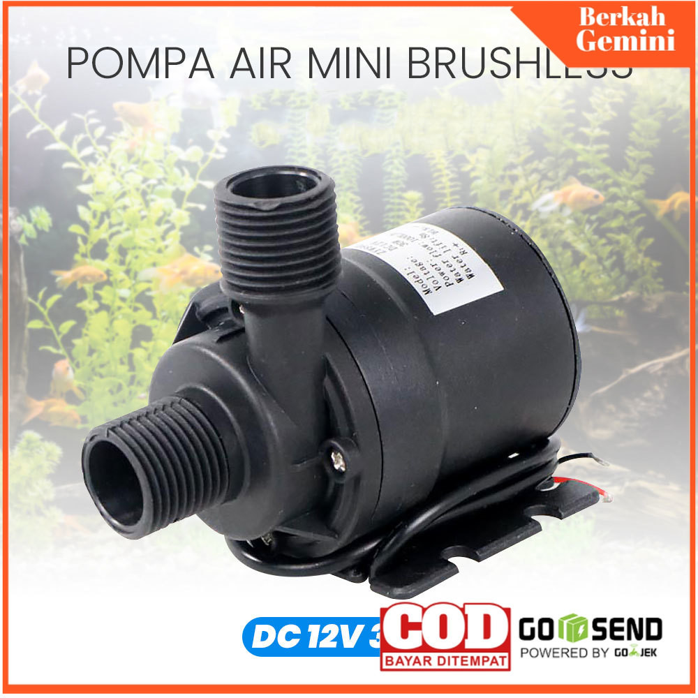 Taffware Pompa Air Mini Brushless Aquarium DC 12V 30W - ZYW890 - 7RHAFVBK