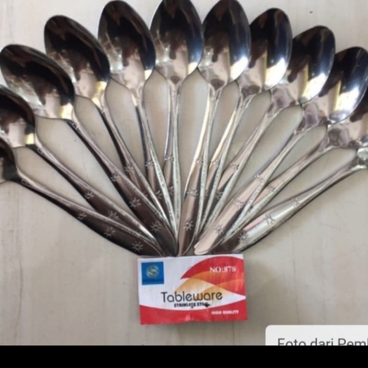 (1 LUSIN) sendok makan tebal - sendok stainless tebal 878