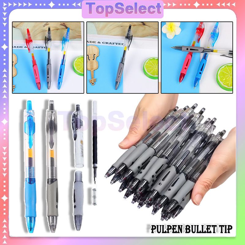 

Pulpen Bullet Tip/Pulpen Gel Pen 0.5mm GP-265 ( 1 PCS )/Gelpen Rectractable Kualitas Bagus/Pena Pencet Tinta Cair 0.5 mm
