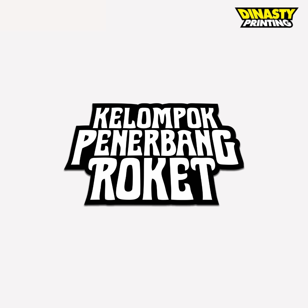 

STICKER PRINT CUT KELOMPOK PENERBANG ROKET | STIKER BAND SERIES