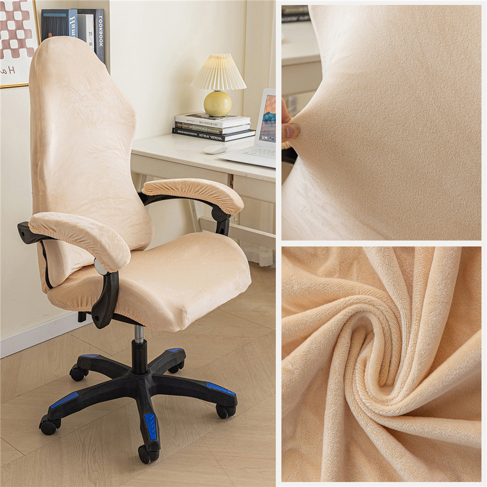 Tickened Velvet Chair Cover Esports Office Computer Game Chair Seat Case Stretchy Home Gaming Chair 