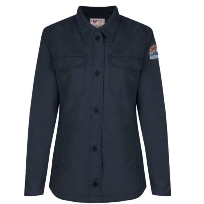 Kemeja Eiger Wanita Wanokaka Shacket 6795 - Navy