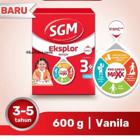 

SGM Eksplor 3 Plus Madu/Vanila 600Gr