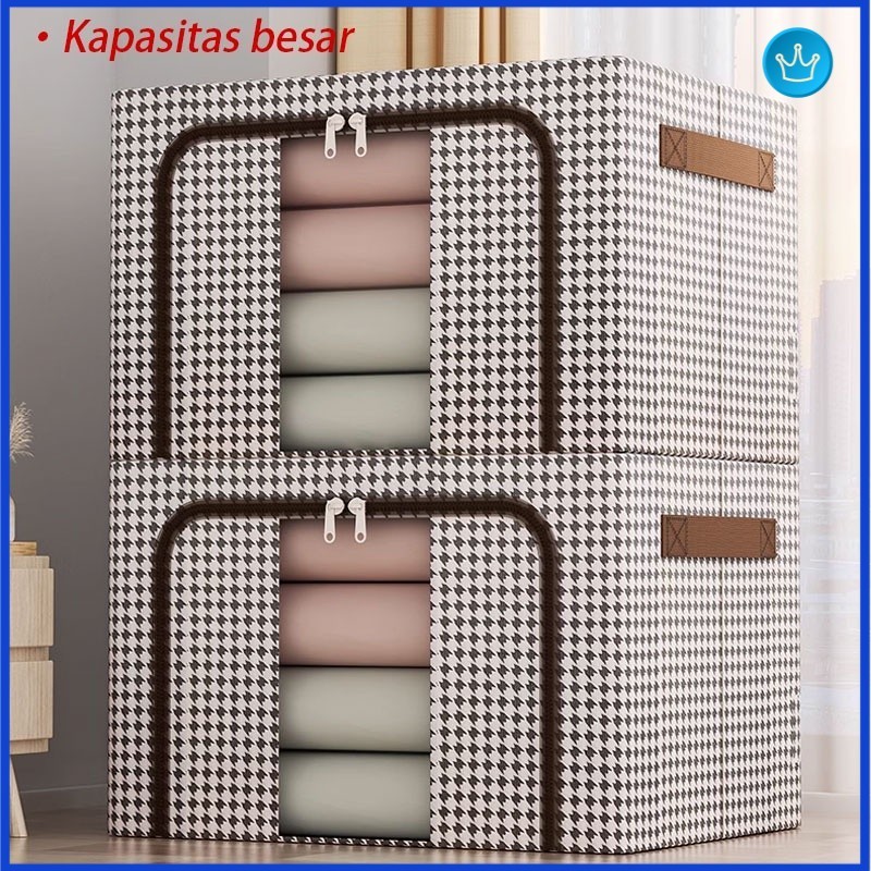 Blue Crown❤ Tempat baju lipat / tempat penyimpanan baju / tempat baju lipat / tas baju