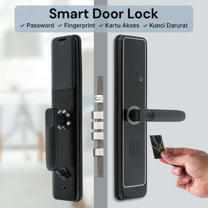 

MEFUTAI Smart Door Lock Fingerprint Password Key Card - K13-1-J