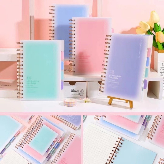 

Notebook Buku Catatan A5 Notebook Ring Rollover / Buku Agenda Buku Tulis - 5432