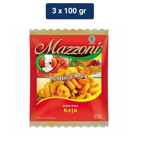 

Mazzoni Bumbu Tabur Keju 3 x 100 gr