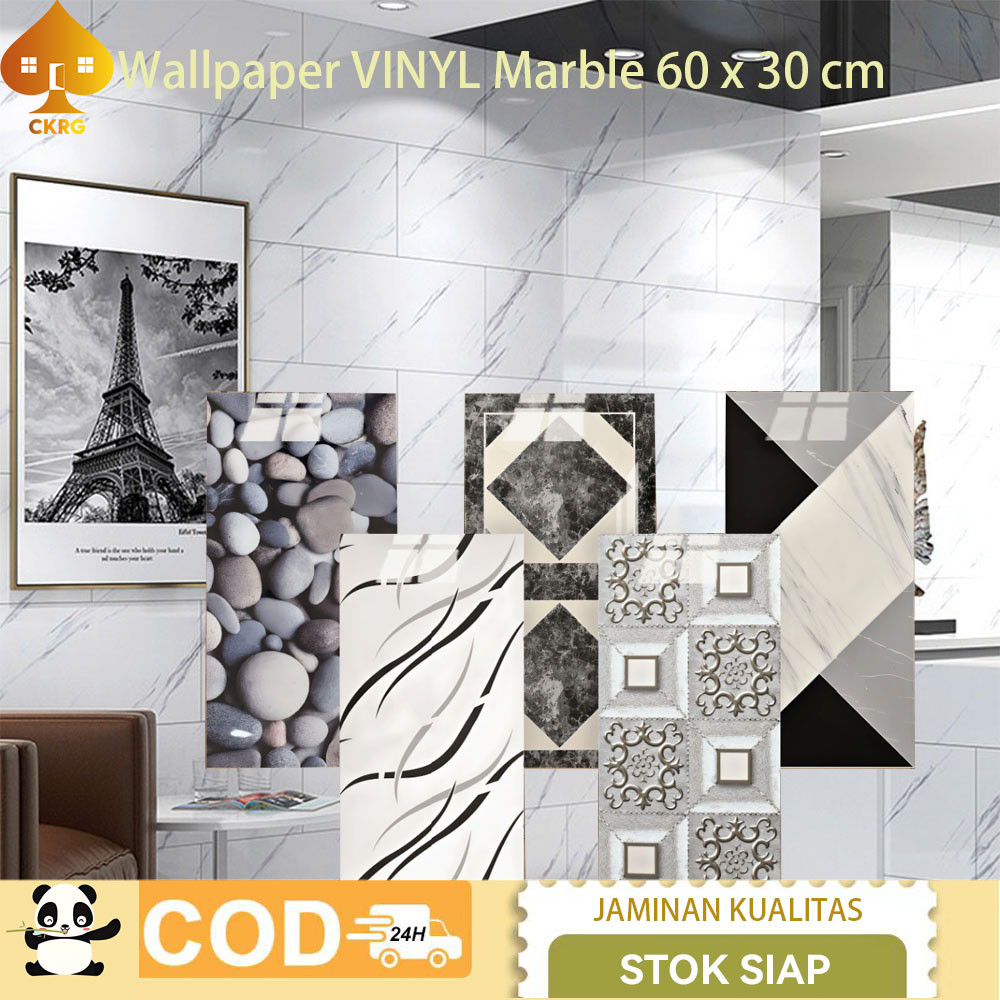 Wallpaper Vinyl Marble / Lantai Vinyl Keramik Marbel Granit / Stiker Keramik/Wallpaper dinding Lemar