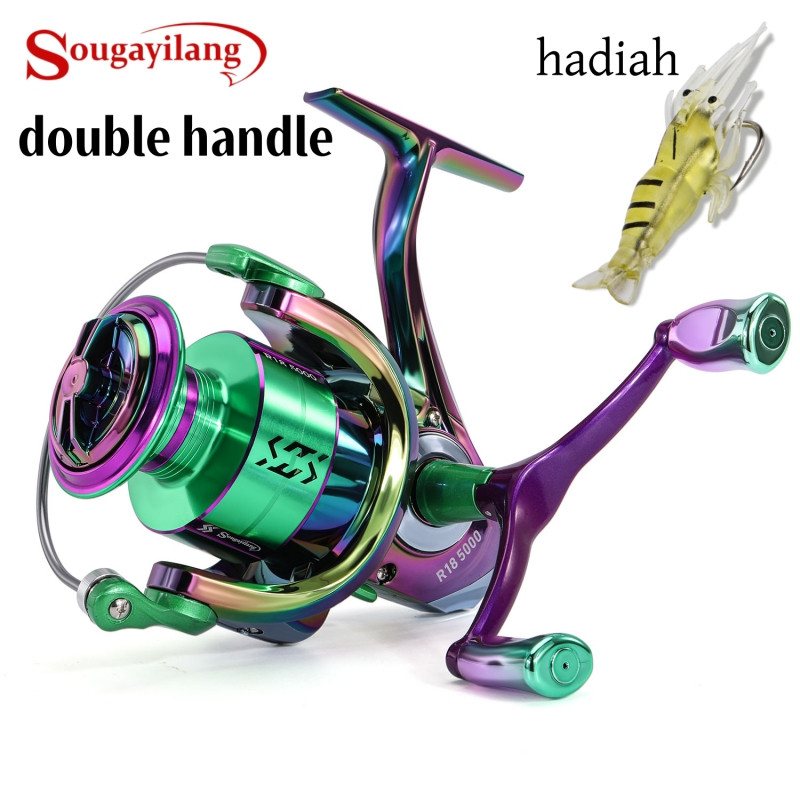 AM13P Sougayilang Reel Pancing Double Handle 1000-5000 Spinning Reel Metal