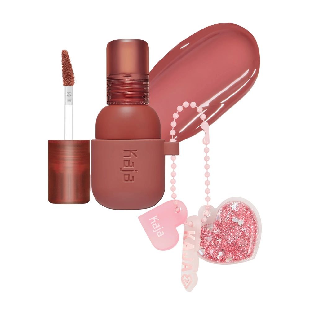 KAJA BEAUTY JELLY CHARM Lip & Blush Glazed Keychain Stain 05 Peach Fizz 5g / 0.17 oz