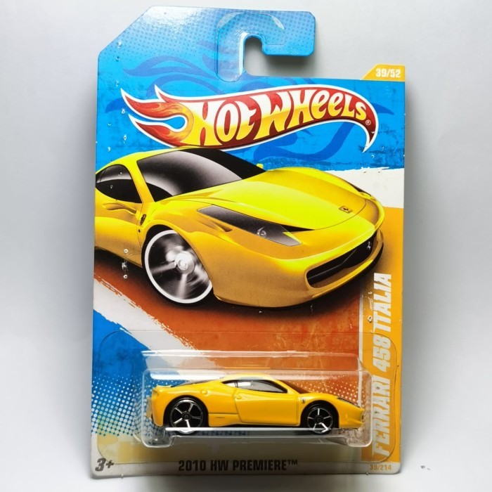 Hot Wheels - Ferrari 458 Italia (Yellow)