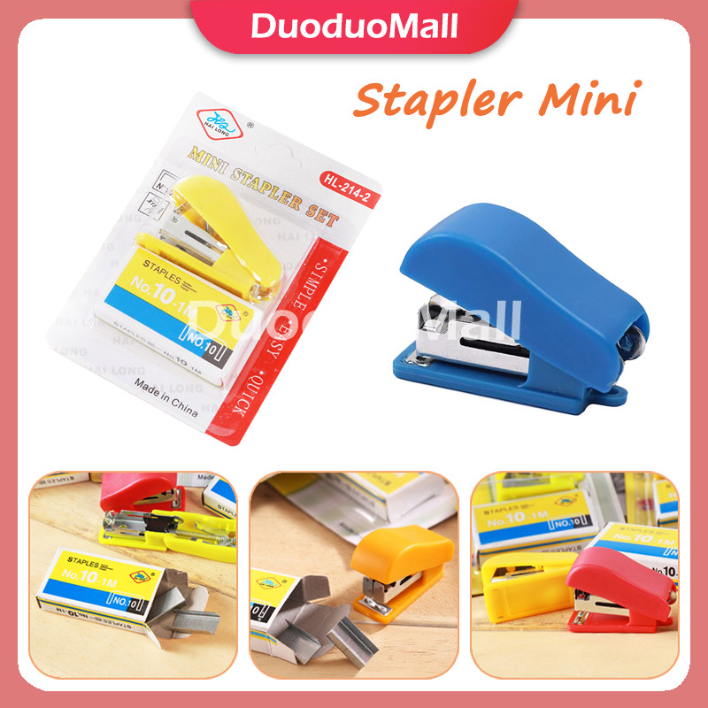 

Staples Mini Set/Stapler Portabel Kecil