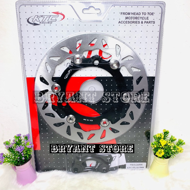 PIRINGAN CAKRAM DEPAN KTC RACING 244MM NMAX NEW NMAX OLD AEROX NEW AEROX OLD LEXI CNC FLOATING BRAKE