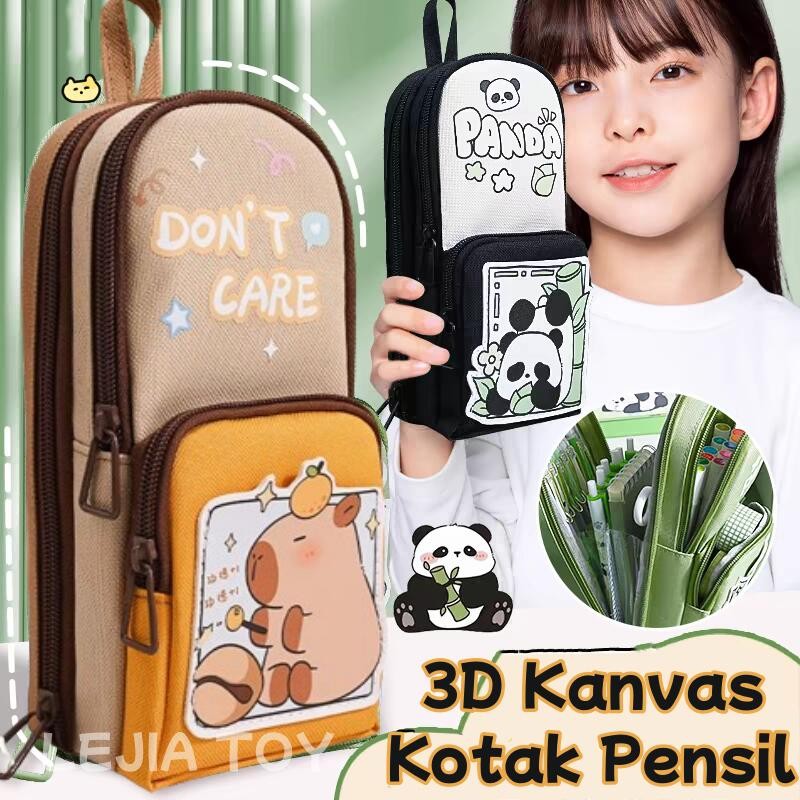 

【READY】Tempat Pensil Anak 3D 6 Lapis/Tempat pensil kotak Anak perempuan Lucu Besar/Kotak pensil anak Handle design